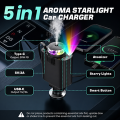5 in 1 Starlight Car Charger